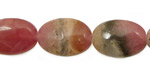 Peru Rhodochrosite Flat Oval 20-23x13-14mm