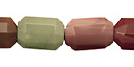 Imperial Jasper Long Faceted Pillow 18-19x12mm