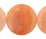 Peach Jade (nat.) Puff Coin 40mm