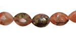 Rhodonite w/ Pyrite Horse Eye 14x10mm