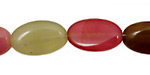 Rainbow Soocho Jade Flat Oval 20x12mm