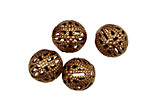 Stampt Copper (plated) Filigree Ball 12mm