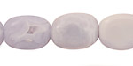 Chalcedony Flat Freeform Oval 18-20x13-15mm
