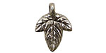 Green Girl Pewter Happy Leaf 20x25mm
