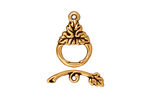 TierraCast Antique Gold (plated) Harvest Toggle Clasp 18x12mm