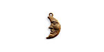 Vintaj Natural Brass Man in the Moon Charm 6x13mm
