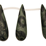 Kambaba Jasper Teardrop 12x38mm