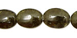 Green Garnet Flat Oval 20x15mm