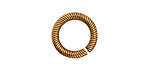 Antique Gold (plated) Etched Jump Ring 16mm