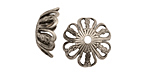 Stampt Antique Pewter (plated) Wind Dreamer Bead Cap 6x16mm