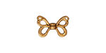 TierraCast Antique Gold (plated) Butterfly Wings 15x11mm