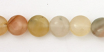 Rutilated Quartz (multi light color) Puff Coin 10mm
