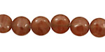 Brown Rhodochrosite Puff Coin 10mm
