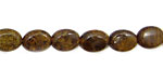 Bronzite Flat Oval 10x8mm