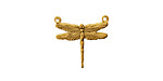 Stampt Antique Gold (plated) Dragonfly 2-Hole Connector 17x16mm