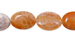 Fire Agate Flat Oval 18x13mm