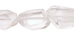 Rock Crystal Faceted Nugget 20-30x15-21mm