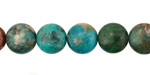 Chrysocolla Puff Coin 12mm
