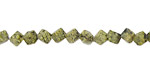 Russian Serpentine Diagonal Drilled Cube 4mm
