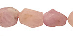 Kunzite & Morganite Faceted Nugget 10-18x9-12mm