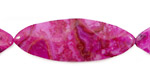 Ruby Crazy Lace Agate Wavy Horse Eye 45x16mm