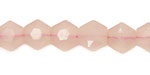 Rose Quartz Faceted Hexagon 10mm