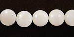 White Fresh Water Shell Puff Coin 11-12mm