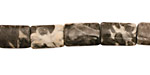 Black Tree Agate Thin Pillow 12x8mm