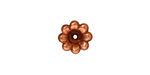 TierraCast Antique Copper (plated) Scalloped Bead Cap 5x11mm