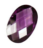 Violet Faceted Oval 20x30mm
