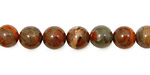 Gray Rainbow Jasper Round 8mm