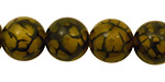 Olive Fire Agate Round 14mm