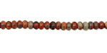 Gray Rainbow Jasper Rondelle 4mm