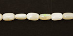 White Opal Irregular Tube 7-9x5-7mm