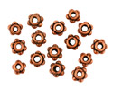 Antique Copper Beaded Rondelle 4x7mm
