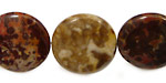 Tiger Jasper Puff Coin 20mm