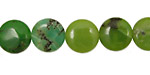 China Chrysoprase Puff Coin 12mm