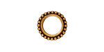 TierraCast Antique Gold (plated) 8mm Round Bead Frame 14mm