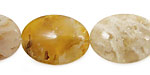 Idaho Plume Agate Flat Oval 25x18mm