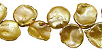 Gold Keishi Petal Pearl 10-12x12-15mm