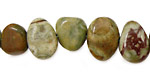 Rhyolite Flat Polished Pebble Graduated 7x9-10x15mm
