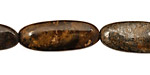 Bronzite Flat Oval 28x10-11mm