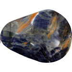 Dumortierite Wavy Leaf Pendant 42-50x34-36mm