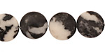 Mexican Zebra Jasper Puff Coin 14mm