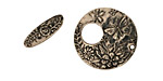 Green Girl Pewter Round Butterfly Toggle 20mm, 15mm bar