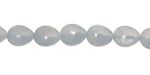Aquamarine Flat Teardrop 9x7mm