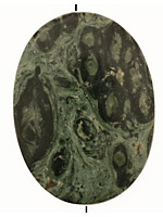Kambaba Flat Oval Pendant 58-60x43-45mm