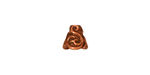 TierraCast Antique Copper (plated) Lily Cone 8mm