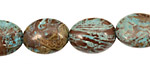 Blue Calsilica Jasper Flat Oval 16x12mm