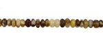 Brioche Agate Rondelle 4mm